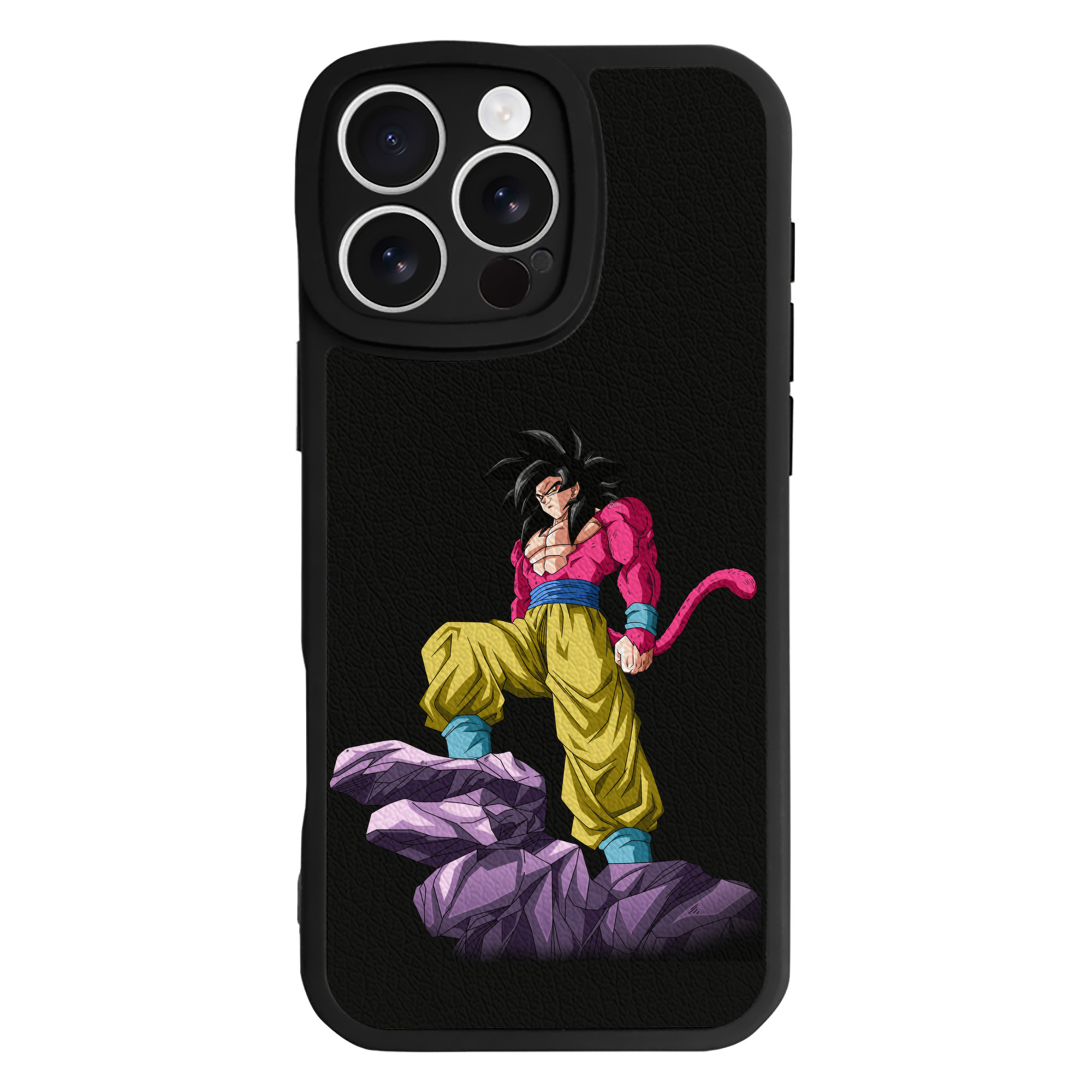 （画像用） ドラゴンボール 孫悟空（そん ごくう）Son Goku カカロット DRAGON BALL Kakarotto 【iPhone 16シリーズ対応】シリコンスマホケース（レザー調） 材質：シリコン